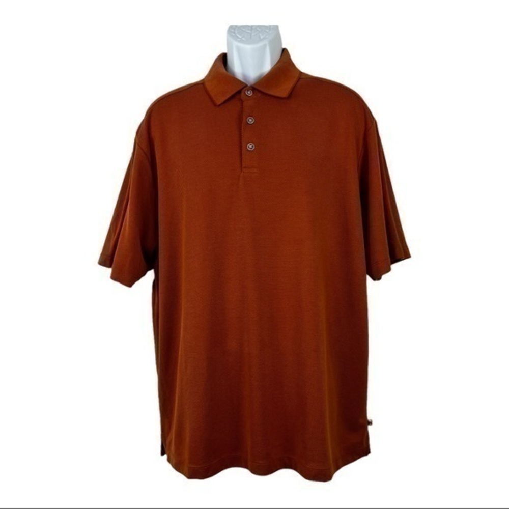 Tommy Bahama Men T-shirt Orange Short Sleeve Sz XL